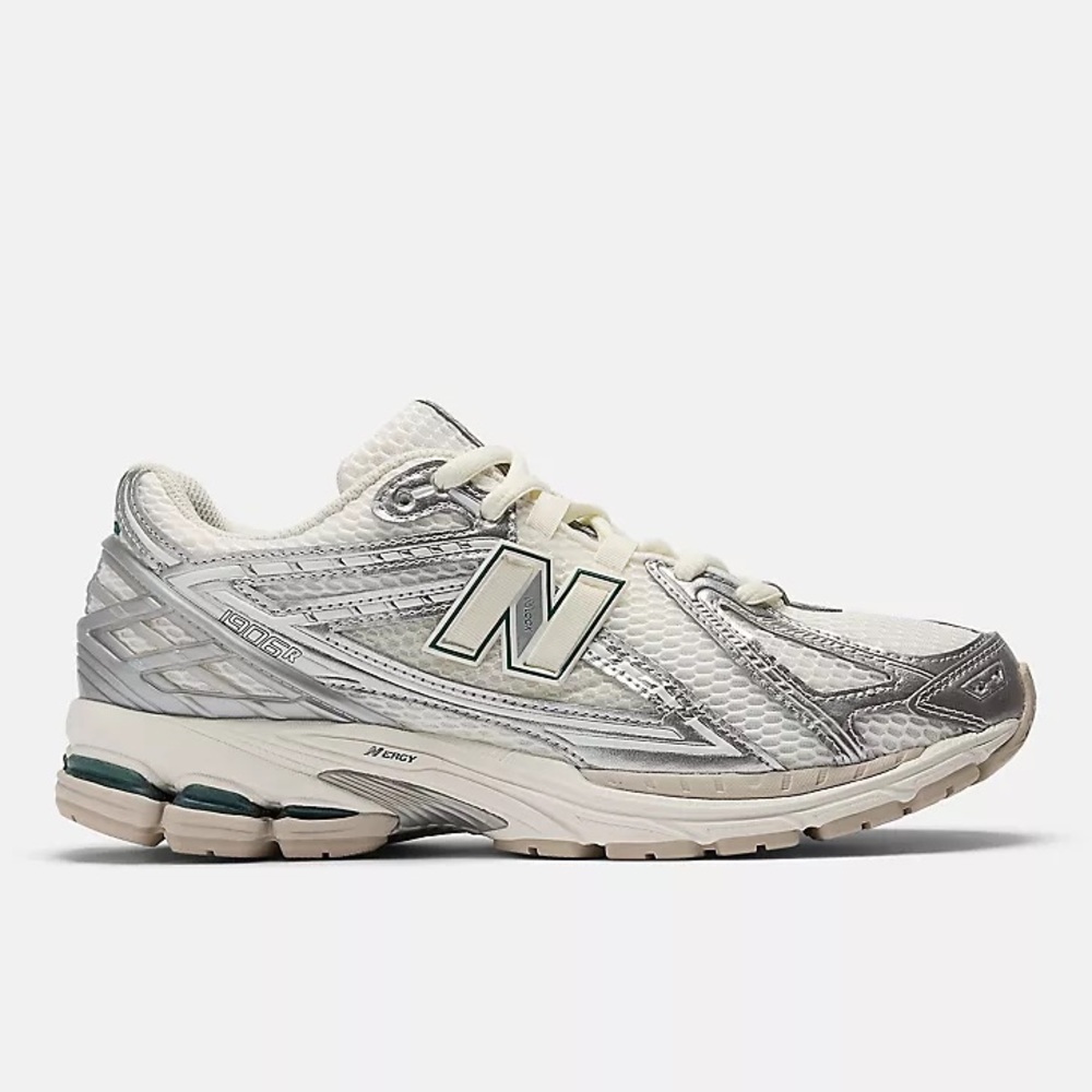 New Balance Silver and White Women's Sneakers
